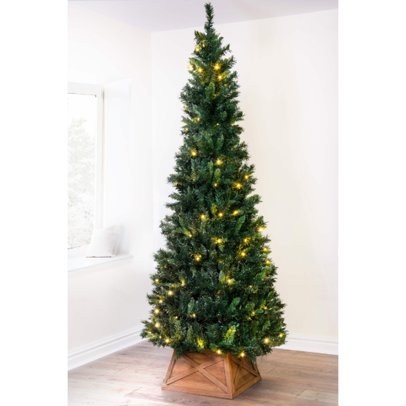 🎄 Árvore de Natal Pop-Up com Luzes Brancas Quentes – Verde / 2,10m
