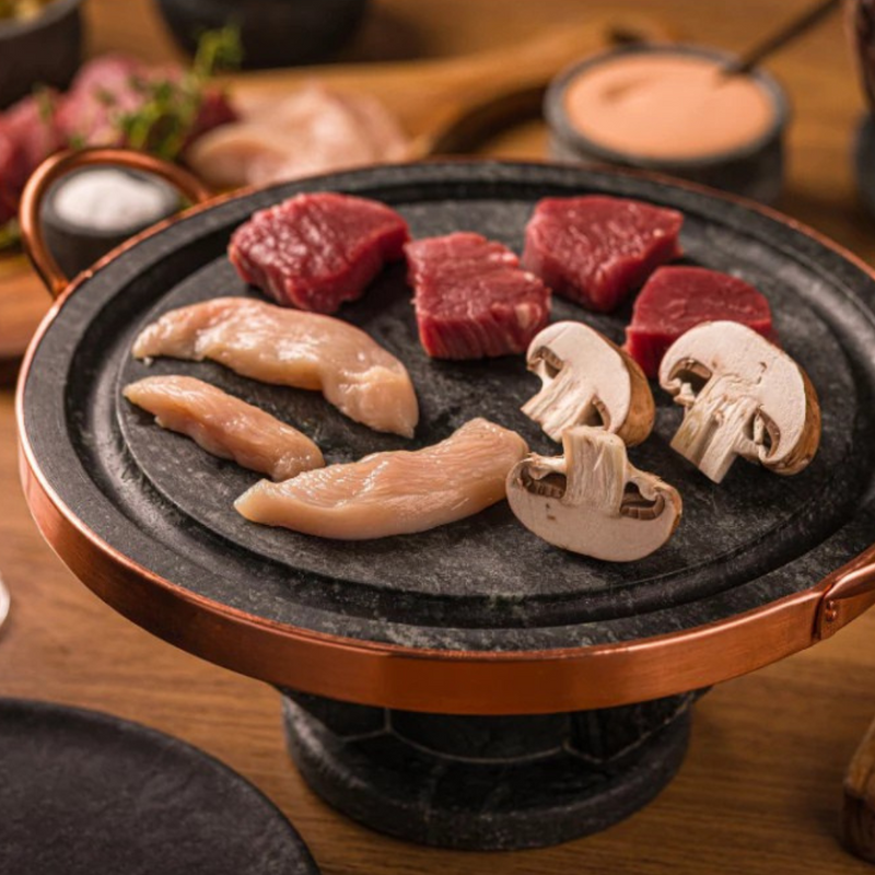 Kit Fondue Duplo em Pedra Sabão – Bigorna Cutelaria