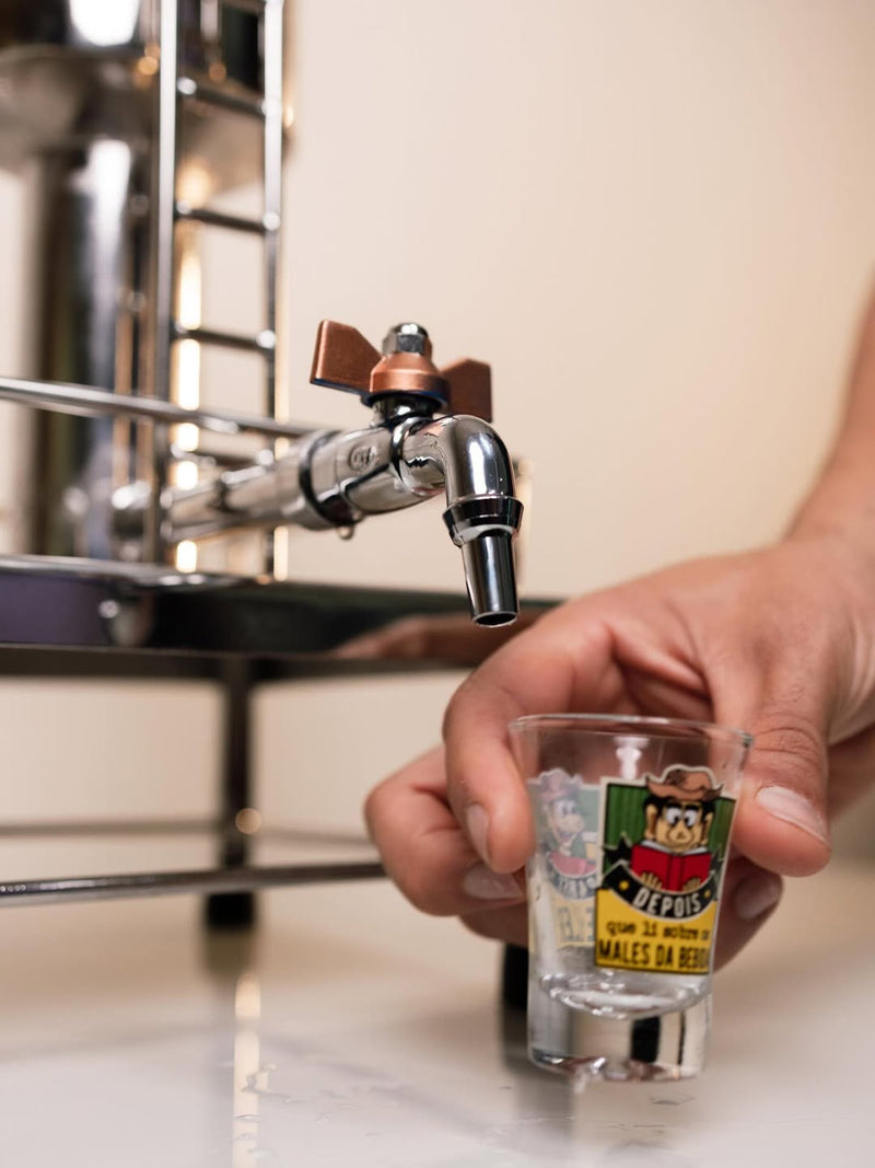 Torre Dispenser em Cobre para Cachaça – Opções de 3L, 5L e 7L