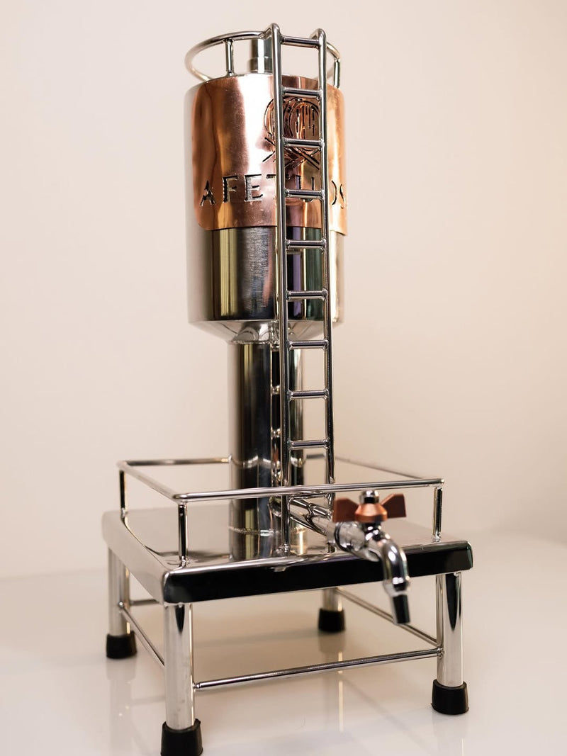 Torre Dispenser em Cobre para Cachaça – Opções de 3L, 5L e 7L